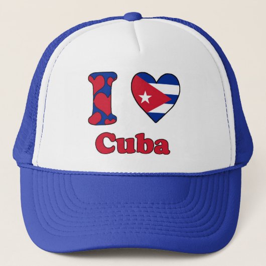 I love Cuba Trucker Pet (Voorkant)