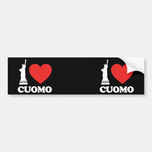 I Love Cuomo | Vrijheidsbeeld Bumpersticker (Voorkant)