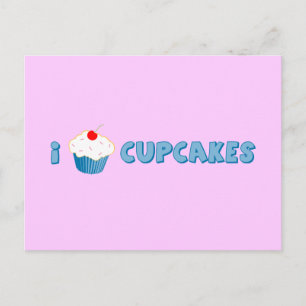 I Love Cupcakes Briefkaart