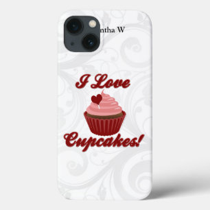 I Love Cupcakes iPhone 13 Hoesje
