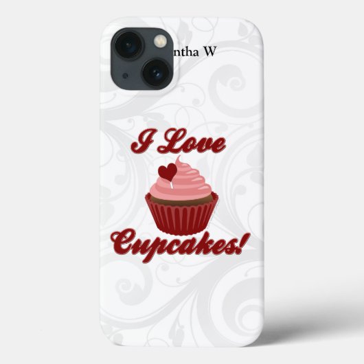 I Love Cupcakes Case-Mate iPhone Case (Achterkant)