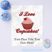 I Love Cupcakes Flyer (Enkel)
