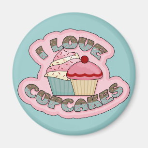 I Love Cupcakes Magneet