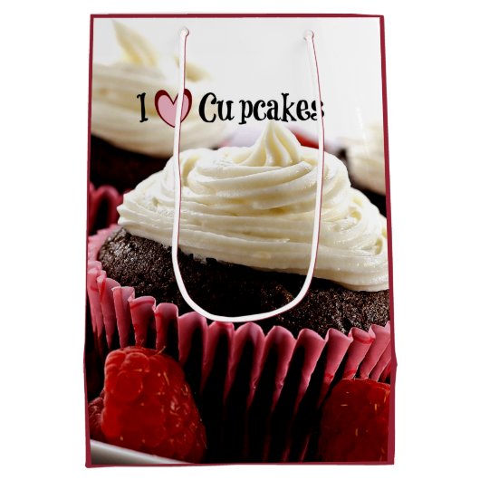 I Love Cupcakes Medium Cadeauzakje (Achterkant)