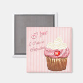 I Love Cupcakes Refkoelkast Magnet Magneet (Voorkant / Achterkant)
