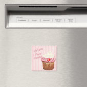 I Love Cupcakes Refrigerator Magnet (In Situ (Lave-vaisselle))