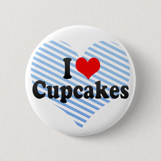 I Love Cupcakes Ronde Button 5,7 Cm (Voorkant)