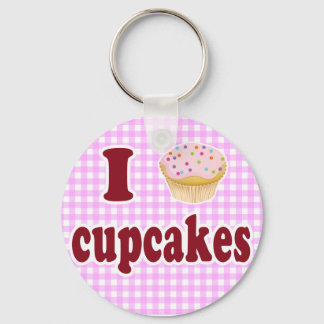 I Love Cupcakes Sleutelhanger