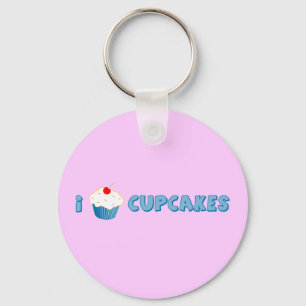 I Love Cupcakes Sleutelhanger