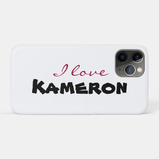 I love [customize] Case-Mate iPhone case (Achterkant (horizontaal))