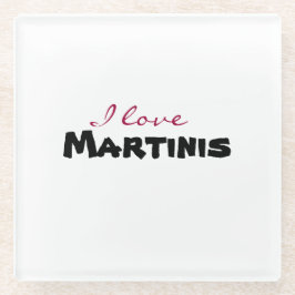 I love [customize] glazen onderzetter