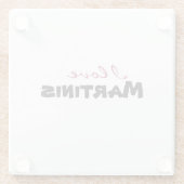 I love [customize] glazen onderzetter (Achterkant)