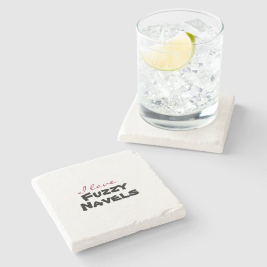 I love [customize] stenen onderzetter (Zijkant)