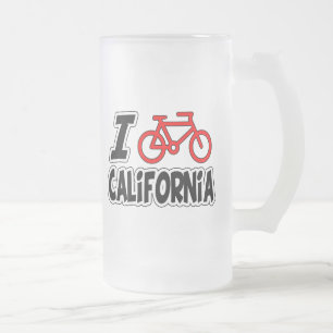 I Love Cycling California Matglas Bierpul