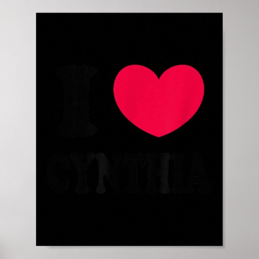 I Love Cynthia  Poster (Voorkant)
