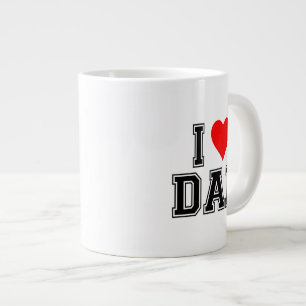 I Love Dad Coffee Mok - Minimalistisch cadeau voor