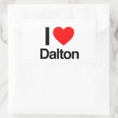 i love dalton rechthoekige sticker (Tas)