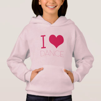 "I Love Dance" danspraktijk Draag Hoodie