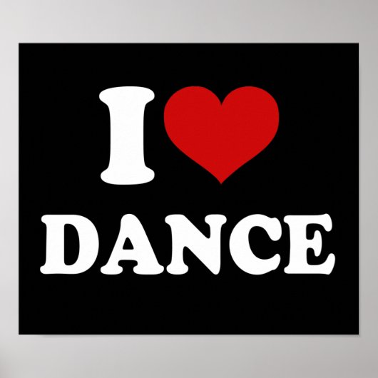 I Love Dance Poster (Voorkant)