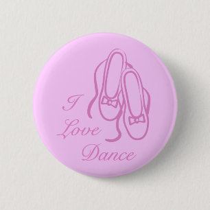 I Love Dance Ronde Button 5,7 Cm