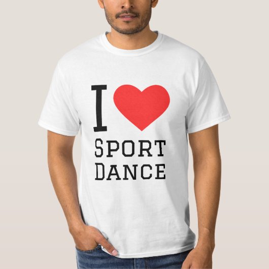 I love dance sport t-shirt (Voorkant)