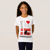 I Love Danemark T-Shirt (Devant entier)