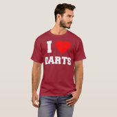 I Love Darts T-shirt (Voorkant volledig)