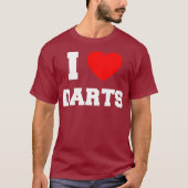 I Love Darts T-shirt (Voorkant)