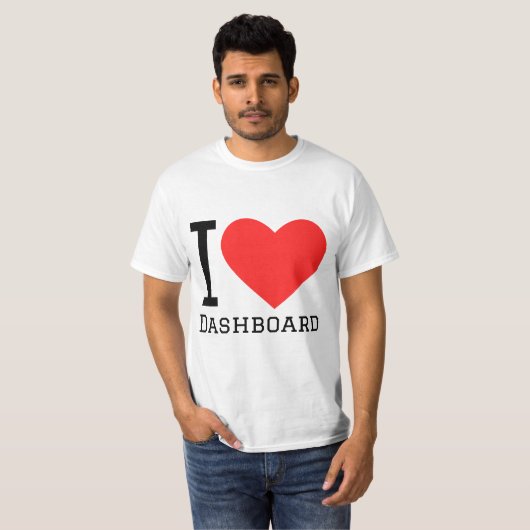 I love dashboard t-shirt (Voorkant volledig)