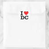 I Love DC Design Ronde Sticker (Tas)