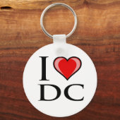I Love DC - District of Columbia Sleutelhanger (Voorkant)