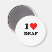 I Love Deaf Magneet (Voorkant / Achterkant)