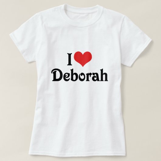 I Love Deborah T-shirt (Design voorkant)
