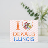 I Love Dekalb, IL Briefkaart (Staand voorkant)