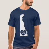 I Love Delaware State Mannen Basic Dark T-Shirt (Voorkant)