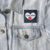 I Love Denim 5.1 cm (2") Carré Badge (En situation)