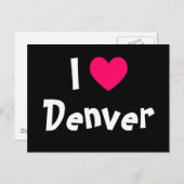 I Love Denver Briefkaart (Voorkant / Achterkant)