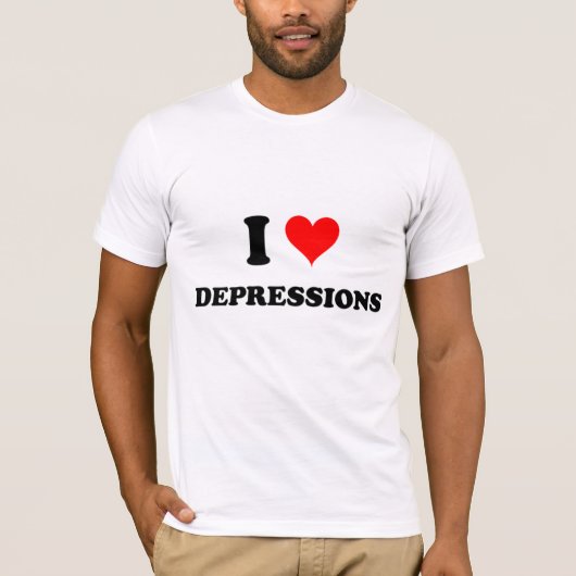 I Love Depression T-shirt (Voorkant)