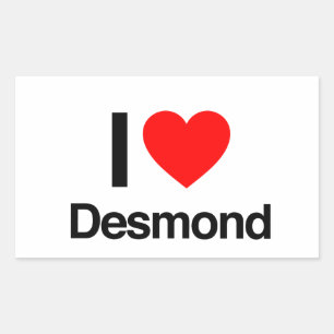 i love desmond rechthoekige sticker