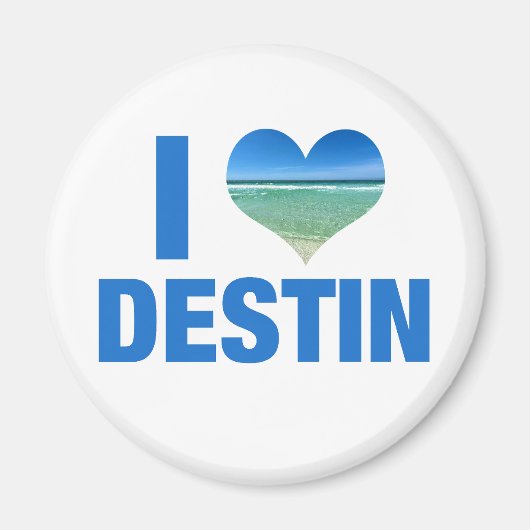 I Love Destin Florida Magneet (Voorkant)