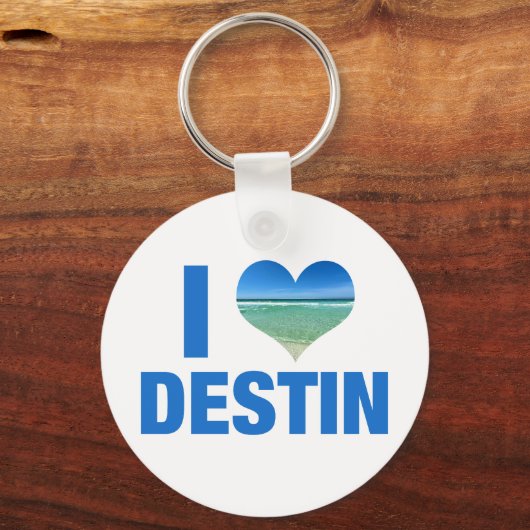 I Love Destin Florida Sleutelhanger (Voorkant)