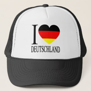 I Love Deutschland Germany German Flag Heart Trucker Pet