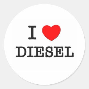 I Love Diesel Ronde Sticker