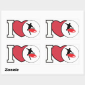 I Love DISK GOLF sticker (Vel)
