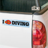 I Love Diving Bumpersticker (Op Truck)
