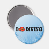 I Love Diving Magneet (Voorkant / Achterkant)