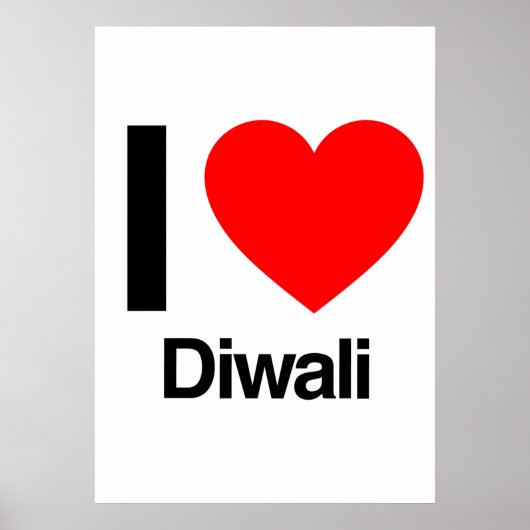 i love diwali poster (Voorkant)