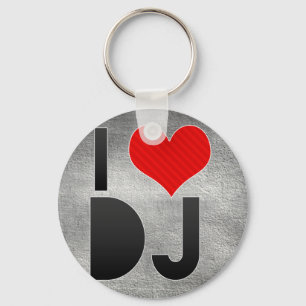 I Love DJ Sleutelhanger