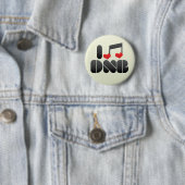 I Love DNB Ronde Button 5,7 Cm (In situ)