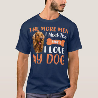 I Love Dog Cocker Spaniel Funny Dog Owner Lover Gr T-shirt